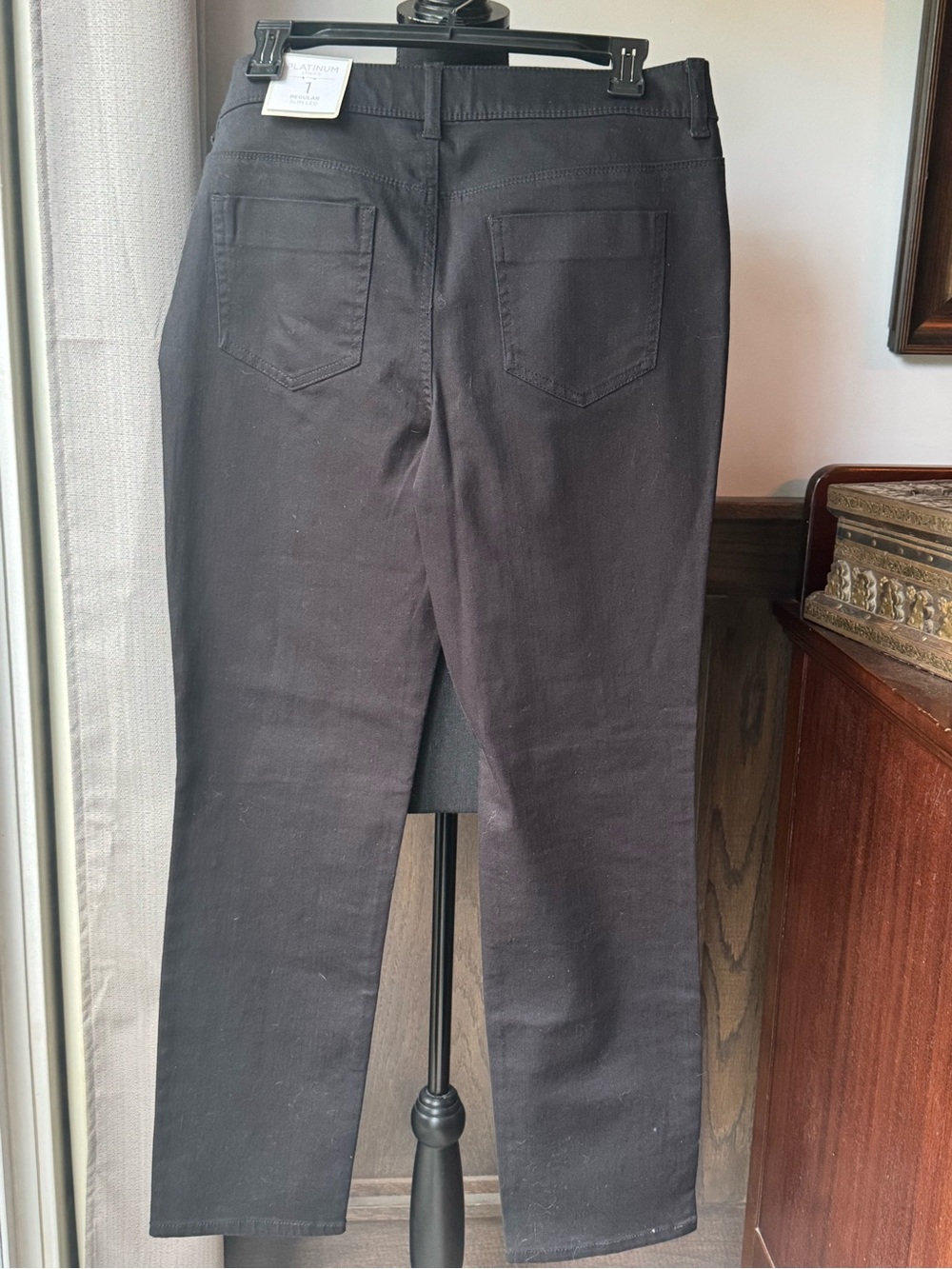 Chico’s Platinum Collection Black Sequin Embellished Pants nwt - Picture 2 of 6